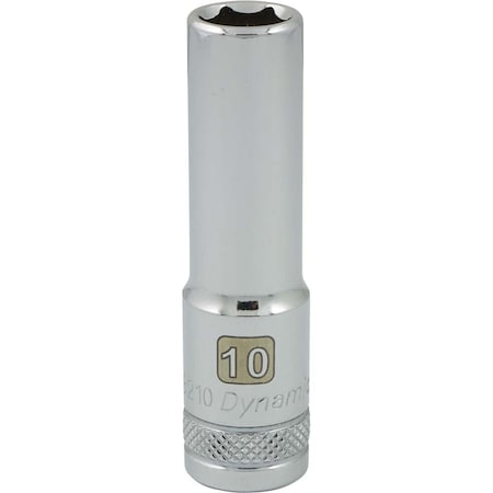 Dynamic 3/8" Drive, 10mm Metric Socket, 6 Points D008210